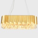 Loft Industry Modern - Facet Oval Glass Chandelier